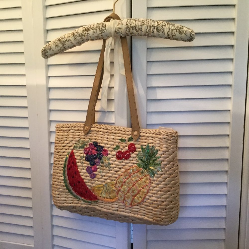 Cappelli straworld beach summer bag, straw